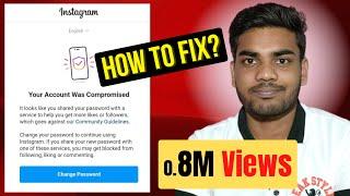 Your account was compromised - Instagram account was compromised fix password forgot - (Hindi)