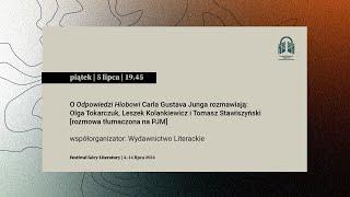 O „Odpowiedzi Hiobowi” C.G. Junga rozmawia Olga Tokarczuk, Leszek Kolankiewicz i Tomasz Stawiszyński