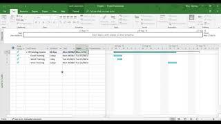 Manually Scheduling Tasks in Microsoft Project