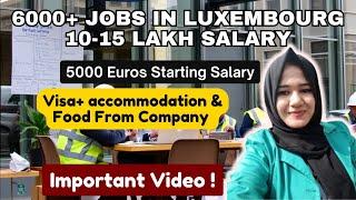 Luxembourg Work Visa How to apply Online 2024  #luxembourg  #europe #job