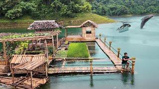 Guinness record 10,000 Hours of Building a Survival Headquarters in the Wild Nature of the Tropicial