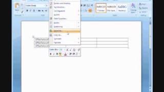 Word 2007 - How to insert a column in a table - www.Officetutor.info