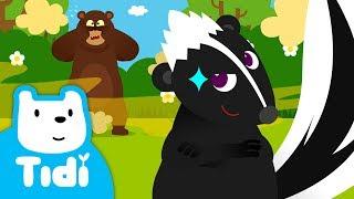 Stinky Skunk Fart  Animal Songs | Tidi Songs for Children TidiKids