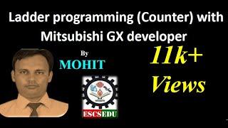 Ladder programming (Counter) with Mitsubishi GX developer part 5/7