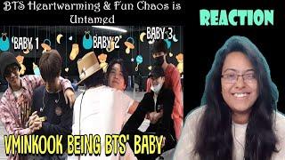 BTS VMINKOOK Being Bangtan's Forever Babies | BTS REACTION(BTS Chaos)