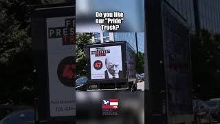 Based Truck Drives through D.C. Pride Parade. #lol #based #pride #usa #trans #party #shorts