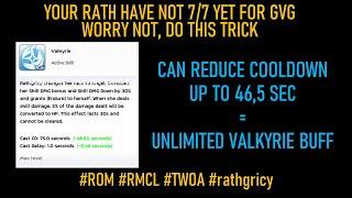 Unlimited Valkryie Without 7/7 GvG Trick !  #ROM #RMCL #TWOA #rathgricy