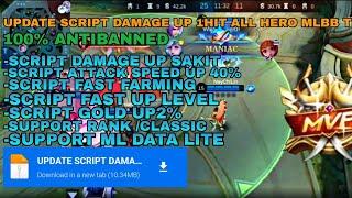 UPDATE SCRIPT DAMAGE UP SAKIT  ALL HERO 100WORKING MOBILE LEGENDS TERBARU2024