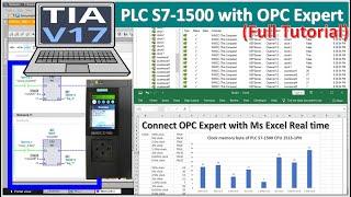 PLC S7-1500 connect with OPC Expert and Microsoft Office Excel 2019 (Full tutorial)