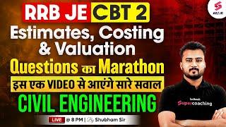 RRB JE Civil Engineering Classes | Estimate Costing and Valuation Civil Engineering | Shubham Sir