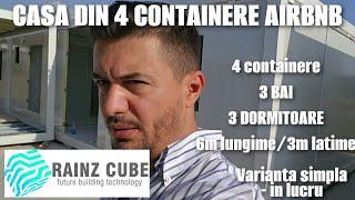 CASA 4 CONTAINERE | 3 DORMITOARE + LIVING | 3 BAI | AIRBNB INCHIRIERE