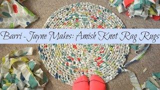 How to make a round Amish knot (toothbrush) rag rug - tutorial