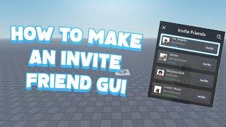 How To Make Invite Friends Gui in studio lite - Tutorial Guide