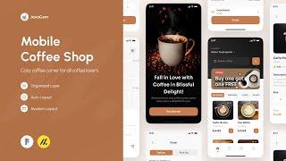 Design a Coffee Shop App in Figma - UI Speed Design | Week - 08