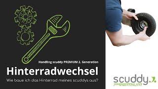 Hinterrad Ausbau beim scuddy PREMIUM der 2. Generation