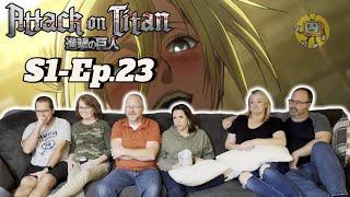 "Is It Her???" : Parent's React (Anime noobs) - Attack on Titan 1x23