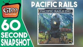 Pacific Rails Inc. by Iello Games | Game Trade Minute | (A 60 Second #Tabletopgaming Snapshot)