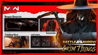 NEW Battle Buddy Gun Screen Grimm Tidings Bundle (Finishing Move, Voice Lines, Tracers)  - MW2