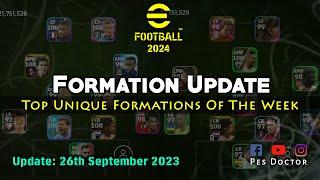 Formation Update - Best Unique Formations of This Week in eFootball 2024 Mobile