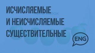 Исчисляемые и неисчисляемые существительные. Видеоурок по английскому языку 3 класс