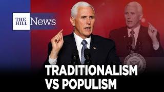 Mike Pence Frames 2024 GOP Primary As BATTLE Of Traditionalism Vs POPULISM