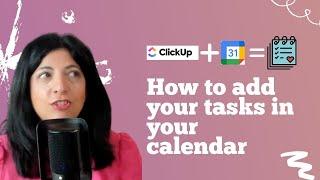 How to integrate ClickUp with Google Calendar