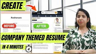 How to Design a Company-Themed Resume: Mimic the Look of Amazon, Facebook, Google more⭐⭐⭐⭐⭐ | #canva