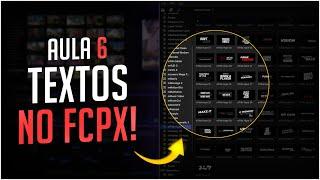 Textos e Elementos - Mini Curso Final Cut Pro -