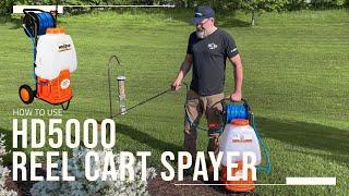 How To Use The HD5000 Backpack Sprayer with Reel Cart? | PetraTools