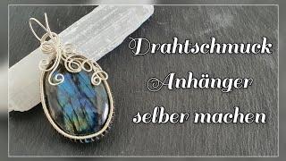 Drahtschmuck selber drahten/ Schritt für Schritt Anleitung für Anfänger/ Diy Schmuck selber machen