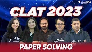 CLAT Previous Year Question Paper Solution (CLAT 2023 Exam Analysis) | CLAT Preparation
