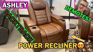 Ashley Backtrack Power Recliner DemoTest #comfort #relax #game #movietime #furniture