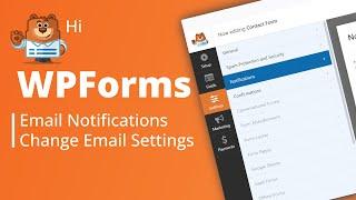 WPForms Email Notifications: How to Easily Change Receiving Address | WordPress Tutorial