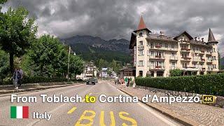 ROAD TRIP | Driving from Toblach to Cortina d'Ampezzo - Italy 4K