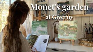 A CLAUDE MONET  inspired art vlog 🪷 Water Lilies & The Flowered Arches at Giverny Oil paintings