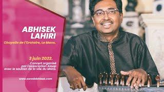 Abhisek Lahiri en concert - Raga Malkauns - Chapelle de l'Oratoire, Le Mans - France.