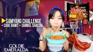 Samyang Challenge + Cabe Rawit + Sambel Shalom | Goldie Emeralda