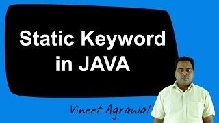 Static Keyword in JAVA (Hindi)