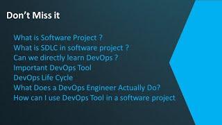 SDLC & DevOps Tools || AWS || Azure || DevOps || Linux ||