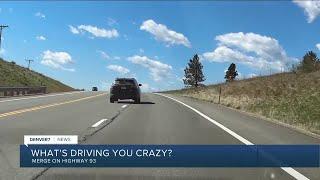 On Highway 93 near 128, drivers speed just so they can merge in front