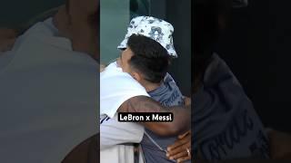 Lionel Messi linked up with LeBron before his Inter Miami debut  (via @mls)