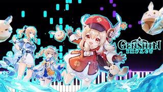 Genshin Impact Update 1.6 PV OST - Midsummer Island Adventure | [Piano Cover] (Synthesia)「ピアノ」