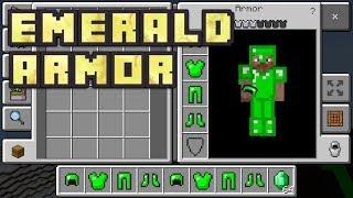 Minecraft PE - How To Get Emerald Armor!
