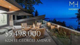 Experience Spectacular Ocean, Island & Mountain Views from this West Coast Modern Contemporary Home