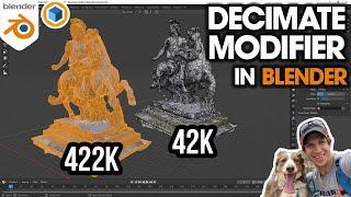 BETTER PERFORMANCE in Blender with the Decimate Modifier!