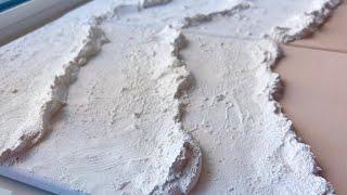 DIY Texture Mix using Plaster of Paris | Ocean Waves Textured Art