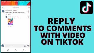 How to reply to a comment with a video on someone else's tiktok