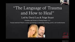 The Language of Trauma & How to Heal by David Lea & Paige Stuart