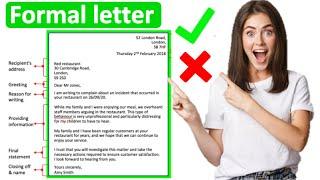 How to write a formal letter  | All you need to know!