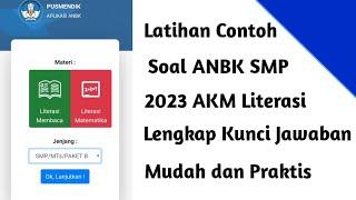 Latihan Contoh Soal ANBK SMP 2023 AKM Literasi Lengkap Kunci Jawaban Mudah dan Praktis